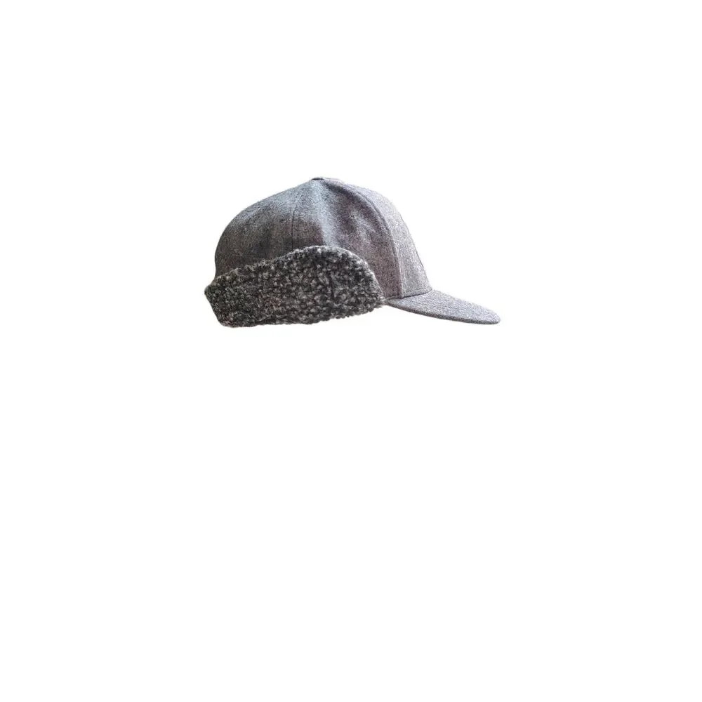 Harley-Davidson Willie G Skull Sherpa Ear Flap Fitted Hat Gray 7 3/8 New